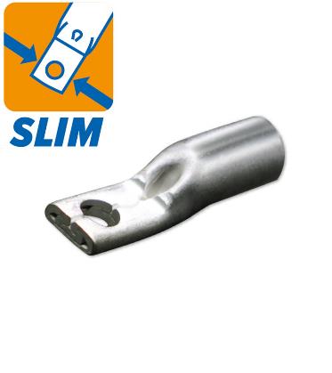 Cable lugs with slim palm