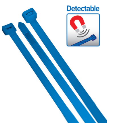Detectable nylon cable ties